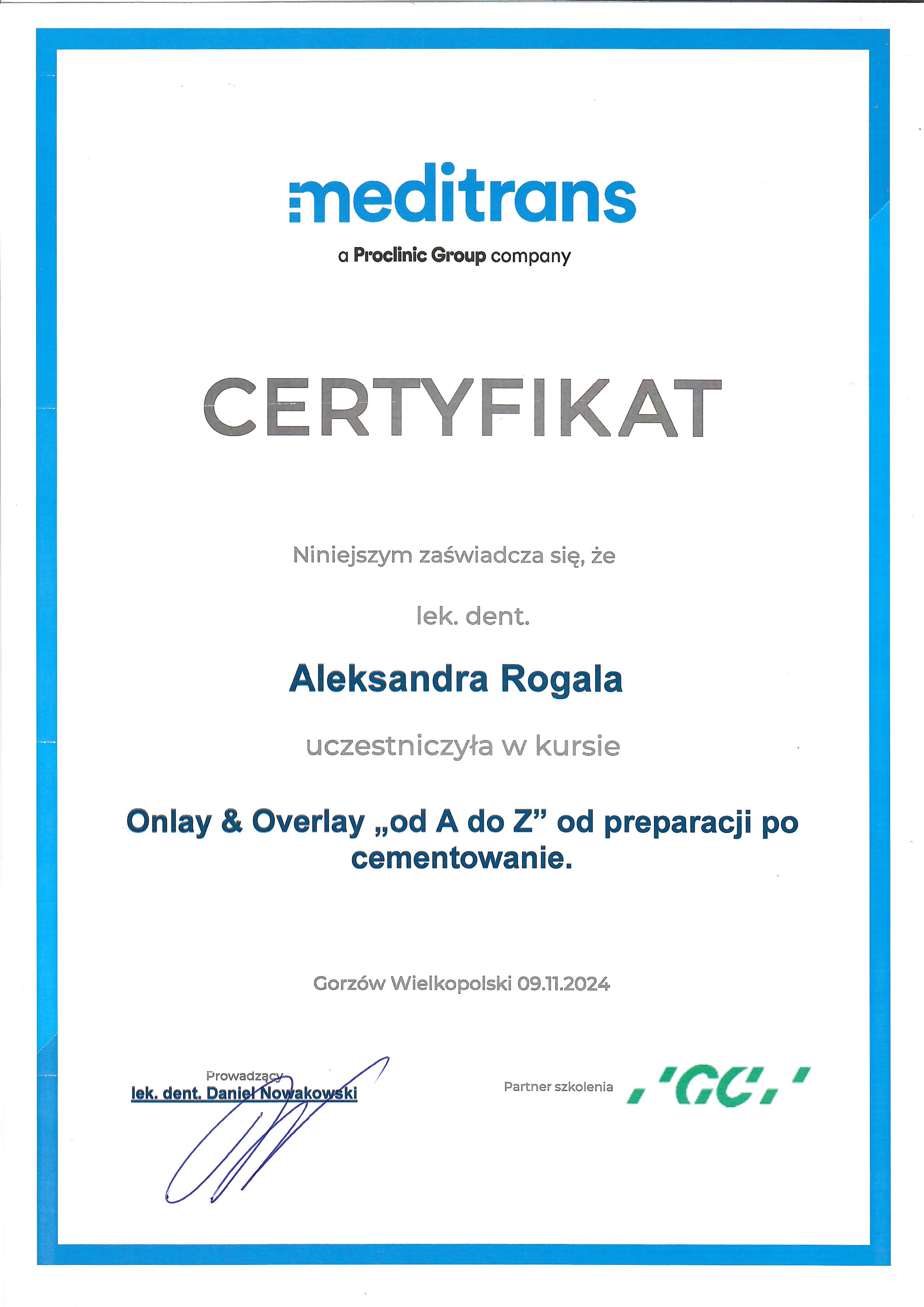 Certyfikat 2