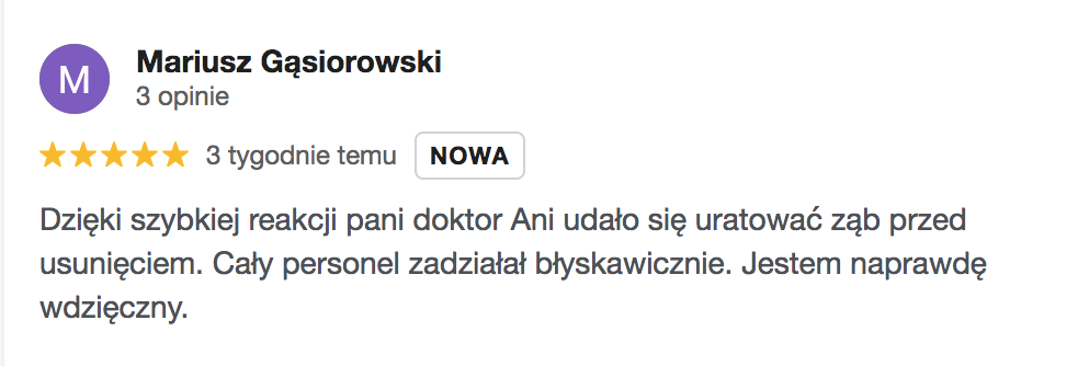 Opinia google Allecoudent