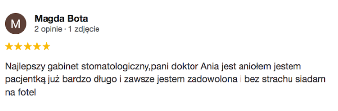 Opinia google Allecoudent - Wybielanie