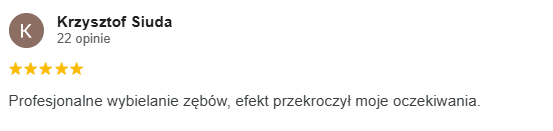 Opinia google Allecoudent - Wybielanie